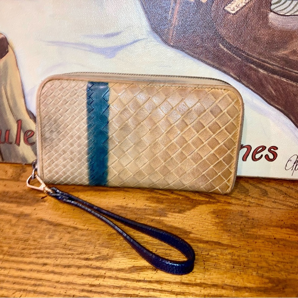 Bottega Veneta Intrecciato Woven Leather Wallet Tan - Picture 3 of 14